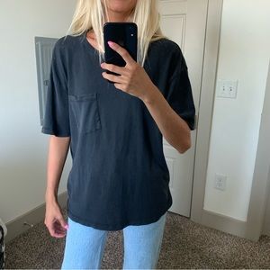 Zara Plain Gray Tee with Pocket